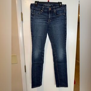 American Eagle Outfitters Dark Blue Skinny Jeans